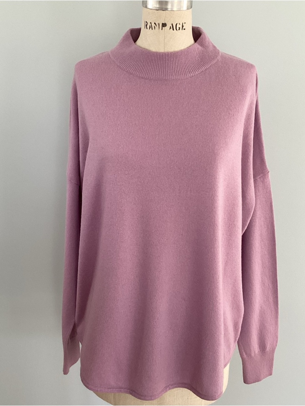 Madewell Lilac Mock Neck Sweater Size XLarge